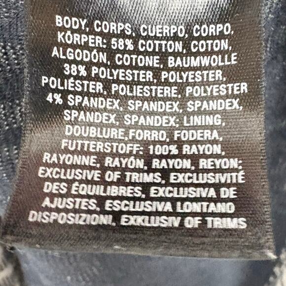 Anthropologie 9-H15 STCL Geometric Mini Dress Open Back Button Detail Gray Large - Picture 5 of 10